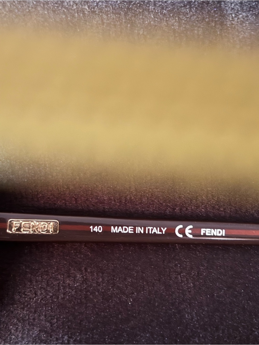 Fendi Brown Patterned Frame Sunglasses - Picture 3 of 5